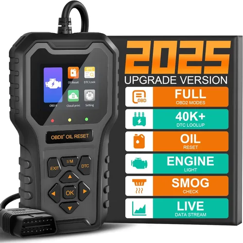 Vista 2 de Escáner OBD2, lector de código profesional para comprobar la luz del motor/restablecimiento de luz de aceite, herramienta de escaneo OBDII mejorada