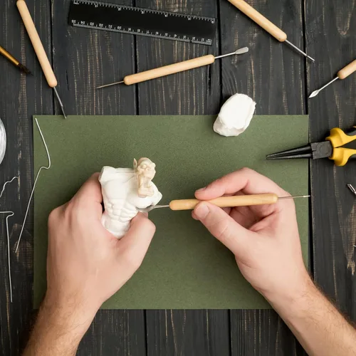 Vista 8 de 24 paquetes de arcilla de espuma blanca de secado al aire, 8.5 oz de arcilla modelo blanca DIY, arcilla de espuma en masa suave para regalo