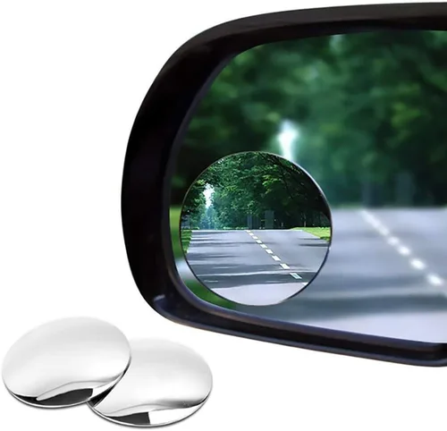 Espejo de coche de punto ciego, 2 unidades, espejos convexos redondos de 2 pulgadas para automóviles, SUV, motocicletas, camiones, remolques, motos