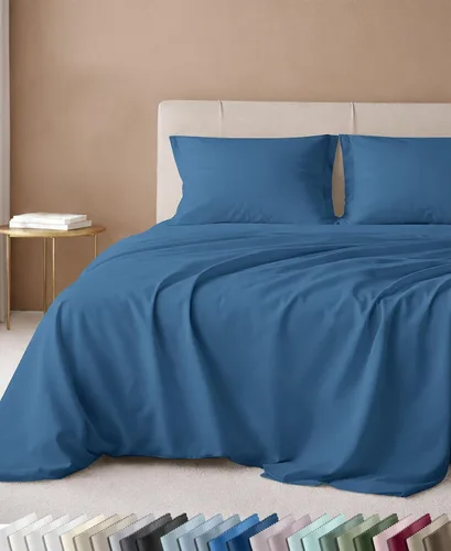 Vista 39 de California Design Den Juego de sábanas de lujo tamaño King - 100% algodón, 600 número de hilos, sábanas King de bolsillo profundo, ropa de cama