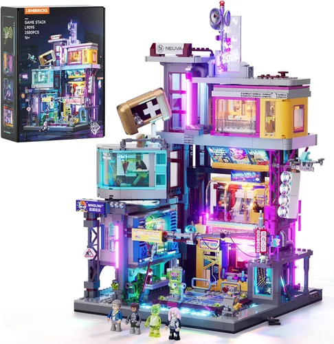 Lumibricks Cyberpunk Game Stack Lighting-Building-Bricks Set - 2580 Pcs