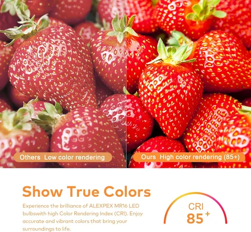 Vista 5 de Bombilla LED MR16 regulable, 5 W (equivalente a 50 W) 2700 K blanco cálido, bombillas de base GU5.3, ángulo de haz de 40°, 12 V CA CC - sin