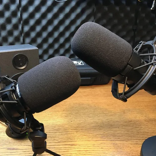 Vista 2 de Fundas para micrófono, paquete de 1 unidad, espuma de alta densidad para micrófono condensador