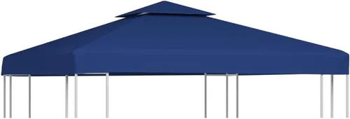 Vista 12 de Gazebo de 2 niveles, glorieta de techo rígido, glorieta de césped, glorieta de patio, kiosco de cochera, glorieta de cubierta, cenador de camping