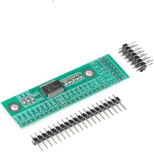 MCP23017-E/SS I2C IIC Expander Board Module I2C a 16IO IIC Entrada/Salida Placa de Expansión MCP23017 3.0V-5.5V para Arduino