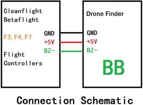 Vista 4 de FPV Buscador Zumbador 110dB Super Fuerte Alarma RC Pérdida de Señal Rastreador Dual Luces LED para FPV Racing RC Drone Avión