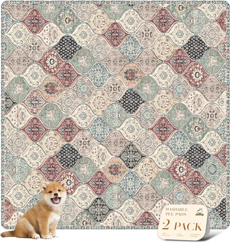 Vista 116 de nunubaby Almohadillas reutilizables para orina de perros, para jaulas y pisos, Almohadillas lavables para orina de perros, elegantes, Beige