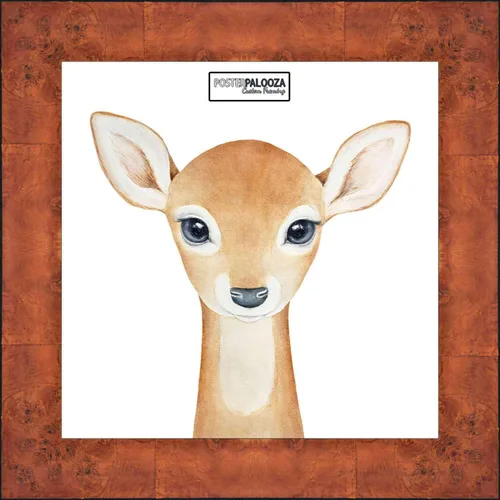 Vista 3 de Poster Palooza 5x5 Inch Traditional Honey Pecan Complete Wood Square Picture Frame with UV Acrylic Plexiglass, Foam Board Backing & Hardware