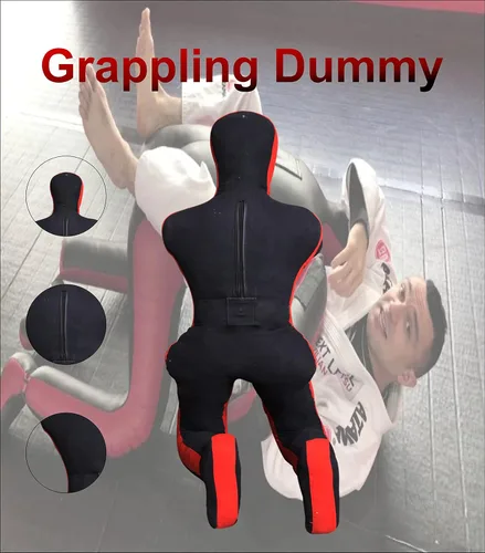 Vista 4 de Maniquí de presentación de MMA Grappling para entrenamiento de autodefensa BJJ Jiu Jitsu Punching Dummies (sentado 5 pies/60 pulgadas), sin relleno