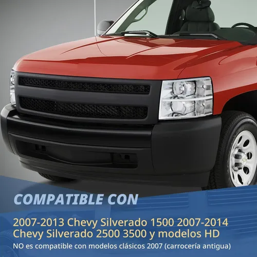 Vista 7 de Auto Dynasty Conjunto de faros halógenos compatible con Chevy Silverado 1500 2500HD 3500 GMT900 2007 2008 2009 2010 2011 2012 2013 2014, lado