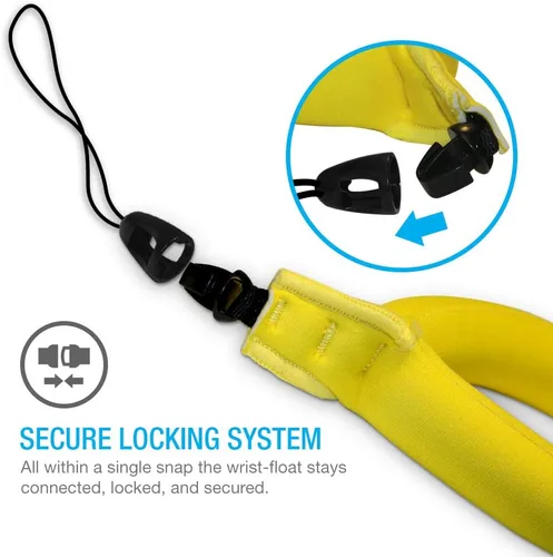 Vista 2 de Flotador impermeable para cámara, correa de flotador impermeable para cámara submarina y funda salvavidas impermeable, pulsera flotante