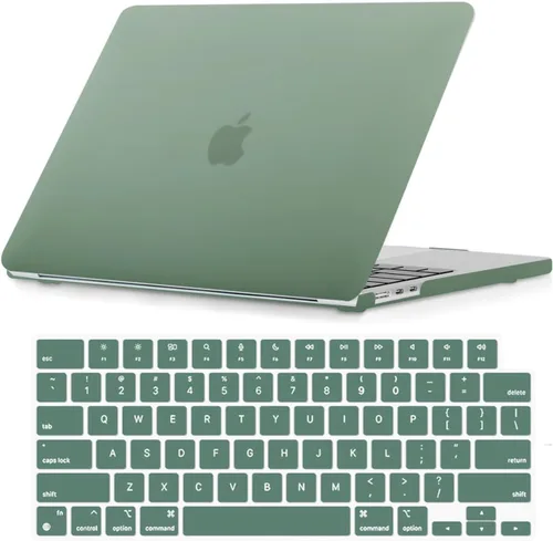 Vista 55 de Se7enline Compatible con MacBook Air 2025 de 15 pulgadas M4 M3 M2 para Mac Air de 15.3 pulgadas M4 M3 M2 Chip Modelo A2941/A3114/A3241 Funda Gris