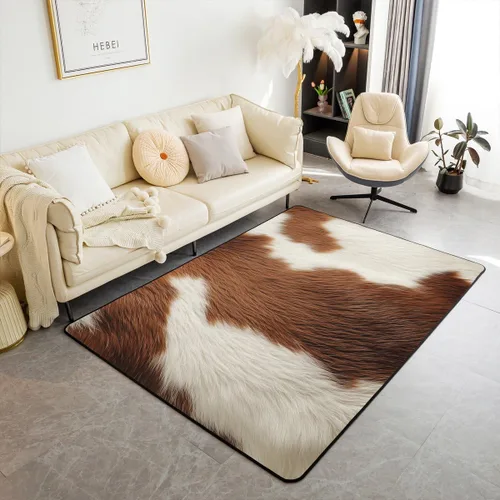 Vista 14 de Alfombra de área con efecto degradado, rojo, azul, negro, para sala de estar, dormitorio, decoración moderna, arte abstracto, ultra suave