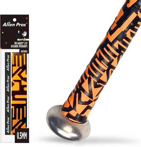 Vista 17 de ALIEN PROS Cinta de agarre de bate para béisbol de 0.020 in (paquete de 1 o 3) - Cinta de bate precortada y Pro Feel - Reemplazo para agarre de bate