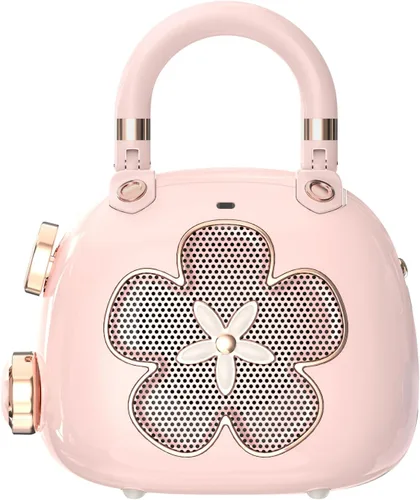 DOSS Candy - Mini altavoz Bluetooth 2 en 1 y bonito dije de bolsa con sonido fuerte, una fusión perfecta de sonido impresionante y encanto de moda,