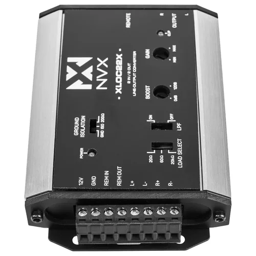 Vista 2 de NVX XLOC22X 2 entradas / 2 salidas Convertidor de salida de línea activa de alto voltaje con ajuste de impedancia