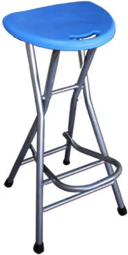 Vista 14 de Taburete de bar plegable de 28 pulgadas con respaldo, taburete plegable de altura de mostrador, taburete plegable portátil para acampar al aire