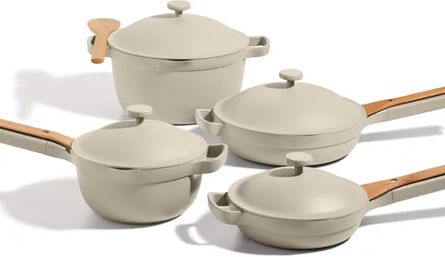 Vista 11 de Juego de utensilios de cocina Our Place - Kit de 13 piezas que incluye la Always Pan, Perfect Pot y espátulas Antiadherente multifuncional, libre