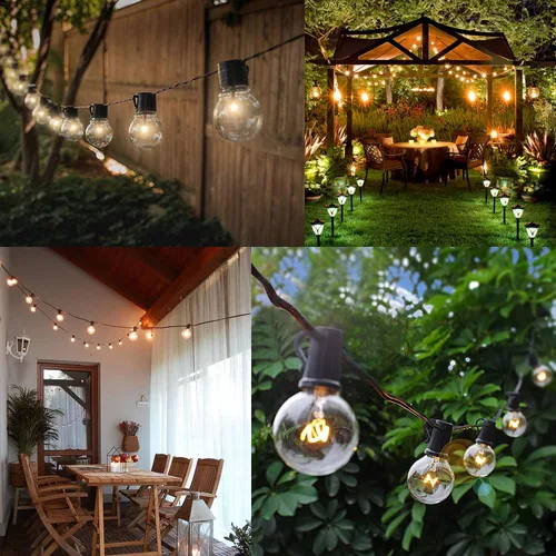 Vista 7 de ETwinCoo Bombillas calentadoras de cera, G50 de 25 vatios para calentadores aromáticos de tamaño completo, base G16.5 Globe E12 transparente, larga