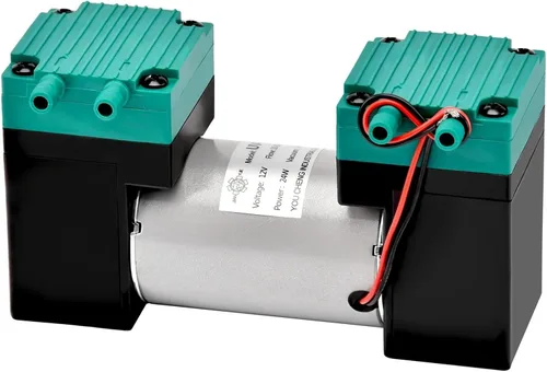 Small DC12V/24V Diaphragm Air Suction Pump High Negative Pressure for Lab DIY Packer Inflator(12V,UV-U1)
