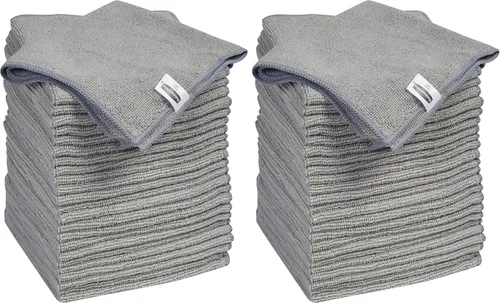 Vista 18 de Rubbermaid Paquete de 16 toallas de microfibra resistentes de 16 x 16 pulgadas, fibra densa antiarañazos, reutilizables, lavables para limpieza