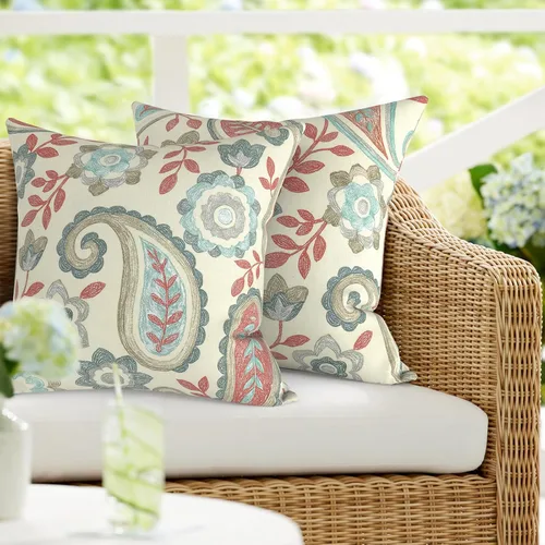 Vista 71 de DYTXIII Paquete de 2 almohadas lumbares impermeables para exteriores con rellenos, 12 x 20 pulgadas, almohada decorativa rectangular para patio