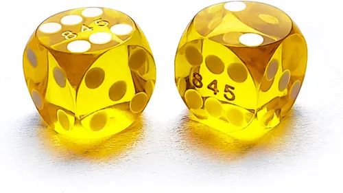 Vista 6 de Bescon - Dados de precisión profesionales de esquina redonda de 5/8 pulgadas (0.630 in) con número de serie aleatorio, dados de corte de precisión