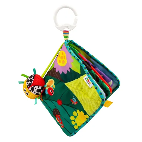 Lamaze Bitty Bug Soft Baby Book - Libro de bebé de alto contraste con páginas de tela arrugada, libros sensoriales para bebés a partir de 6 meses