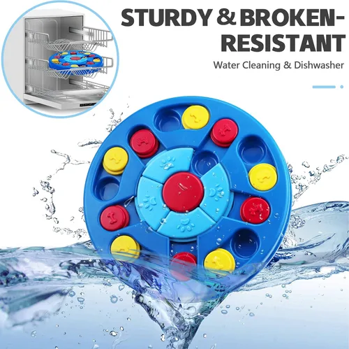 Vista 4 de Joansan Rompecabezas interactivo para perros, juego de rompecabezas interactivo, juguete para perros inteligentes, estimulación de coeficiente