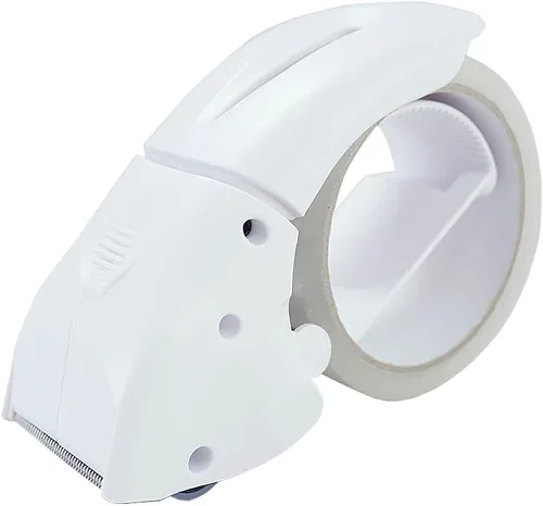 Vista 9 de ABEL EVO Dispensador de cinta de embalaje, azul oscuro, pistola de cinta ergonómica de 2 pulgadas de ancho para cajas de embalaje, envío de cajas