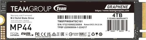 Vista 19 de TEAMGROUP TM8FPK500G0C101 - Unidad de estado sólido SSD MP44L de 500 GB, caché SLC, NVMe 1.4, PCIe Gen 4x4, M.2 2280, para laptop y computadora