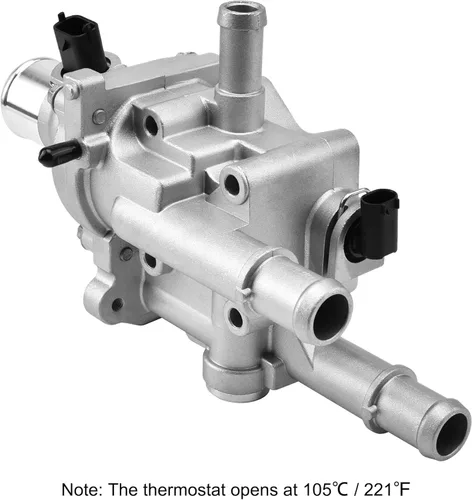 Vista 3 de EVIL ENERGY Carcasa del termostato del refrigerante del motor, kit de termostatos de aluminio compatible con Chevrolet Cruze 2011-2016 2012-2018