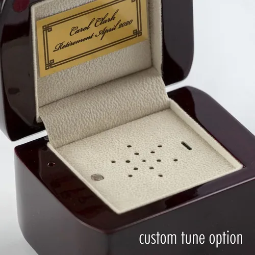 Vista 6 de Hi Gloss Modern - Caja de música pequeña de 18 notas con bordes cortados, muchas canciones para elegir, 12 días de Navidad