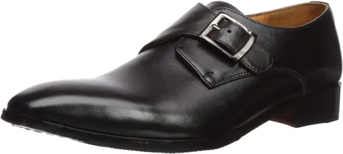 Vista 4 de Carlos by Carlos Santana Freedom Monk-Strap Mocasines para hombre gamuza de piel de becerro negra