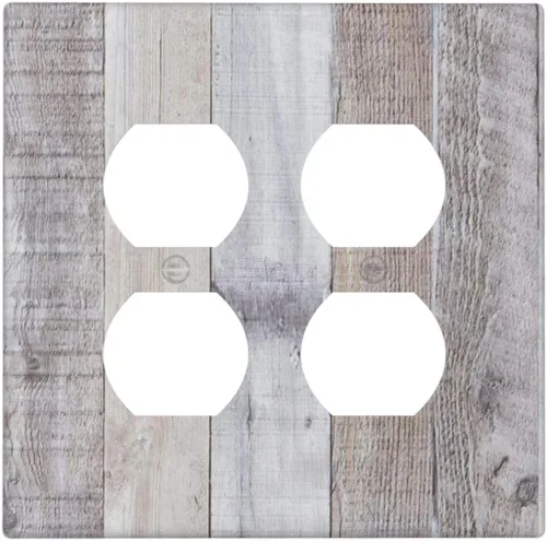 Vista 105 de Placa de Pared en Blanco de 1-Gang Sin Dispositivo Beige Lindo Vintage Boho de los 70s Hongo Fungus Planta Floral Botánica Libélula Interruptor