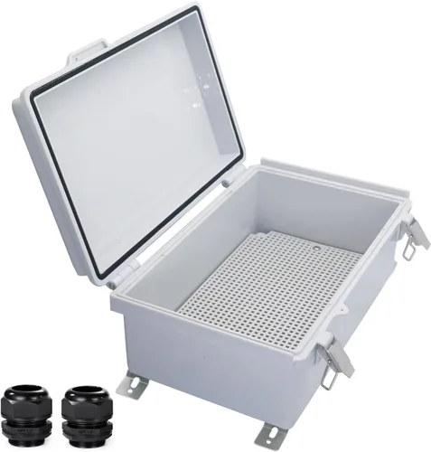 Vista 30 de Caja Eléctrica Impermeable a Prueba de Polvo Caja de Conexiones Resistente a la Intemperie IP67 Carcasa de Plástico ABS Caja de Proyecto