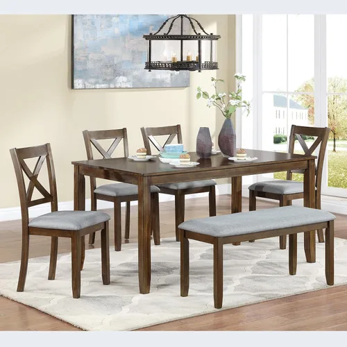 Vista 14 de Harper & Bright Designs Juego de mesa de comedor de 5 piezas, juegos de comedor para 4 personas, juego de mesa y sillas de cocina para el hogar