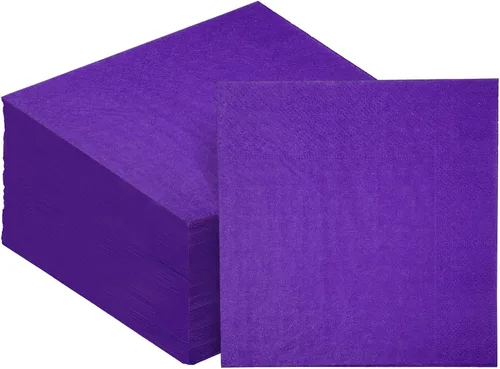 Vista 8 de Servilletas de cóctel de 24 colores de 5 x 5 pulgadas desechables servilletas de papel para bebidas para cóctel, boda, cena, fiesta de cumpleaños