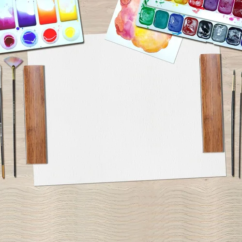 Vista 5 de PATIKIL Pesas de papel de caligrafía, 1 par de pesas de papel de madera para caligrafía china, pisapapapeles de madera para caligrafía, práctica