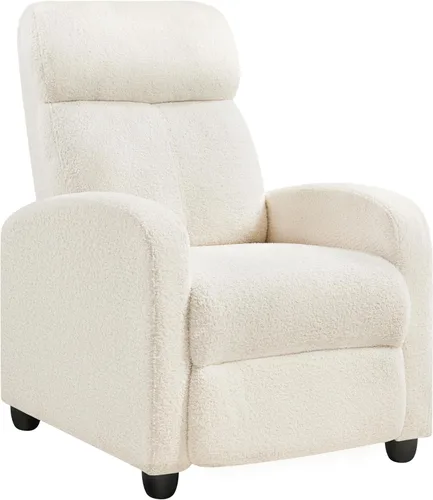 Vista 22 de Yaheetech Silla reclinable de pana para sofá individual, asiento de cine en casa, silla reclinable moderna ajustable para sala de estar, dormitorio