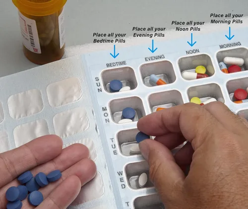 Vista 3 de SureMed - Tarjeta desechable de 7 días, 4 pases (4 dosis por día) con 100 tarjetas y 100 ampollas