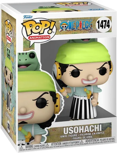 Vista 2 de POP Anime: One Piece - Usohachi (Wano) Usopp Funko - Figura de vinilo (con funda protectora de caja compatible), multicolor, 3.75 pulgadas