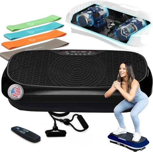 Lifepro Waver Mini Vibration Plate for Lymphatic Drainage – Whole Body Vibrating Platform Exercise Machine for Muscle Toning & Recovery with Remote