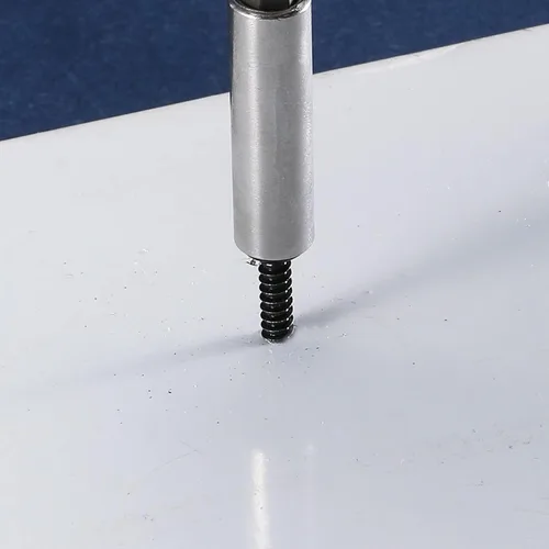 Vista 7 de #8 x 1 Tornillos de chapa metálica 100 piezas de acero inoxidable 410 tornillos Tek de cabeza hexagonal de acero inoxidable Tornillos autorroscantes