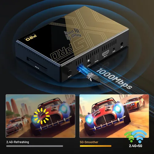 Vista 7 de Kinhank Super Console X5 PRO Retro Game Console with 16000+Games, Android 12.0 OS, RockChip RK3588S, Emulator Console, 8K UHD Output, WI-FI 6, BT