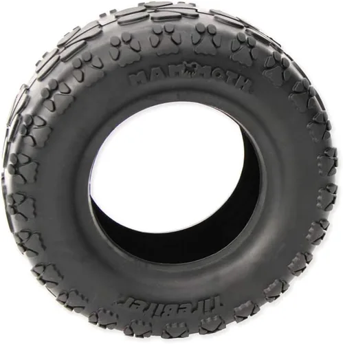 Vista 6 de Mammoth Pet Products TireBiter con cuerda de algodón y poliéster, juguetes de goma natural para masticadores extremos, juguetes para perros