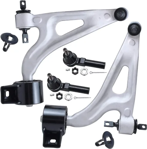 Vista 225 de Detroit Axle - 4 brazos de control traseros para Ford C-Max Focus Mazda 3 5 Volvo C30 C70 S40 V50, 4 brazos de control superior e inferior