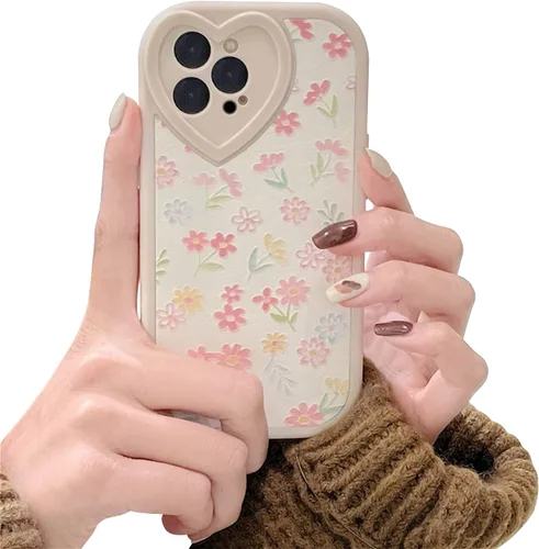 Vista 11 de Ownest Funda compatible con iPhone XR con bonito patrón floral de flores para mujeres y niñas, funda de silicona suave con protección de lente