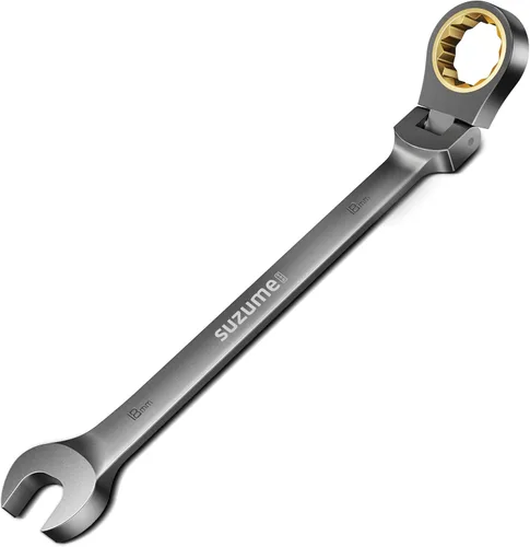 Vista 10 de SUZUME Llave de trinquete de cabeza flexible de 1/2 "SAE 72 dientes de acero Cr-V con cabezal flexible de 180° 15K+ engranajes bloqueados ciclo