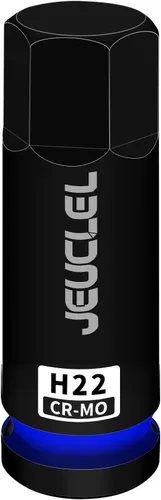 Vista 13 de Vaso de Punta de Impacto Hexagonal de 4mm, H4 Vaso Allen de Impacto de 1/2 Pulgada, Adaptador de Destornillador Hexagonal Alargado de Acero Cr-Mo